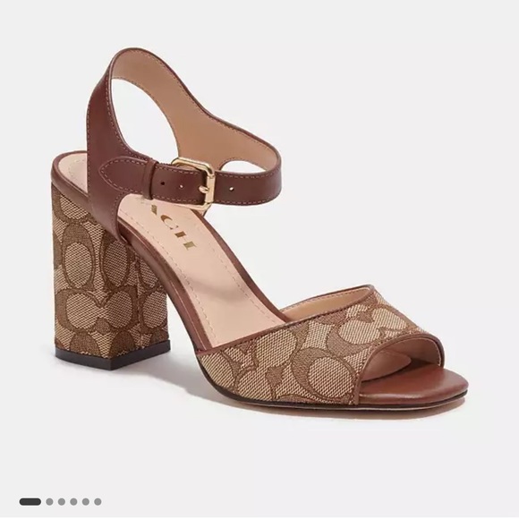 COACH Women Shoes
Khaki Sig C/Saddle
Marla Sandal In Signature new size 7/5. #16 - Picture 4 of 10